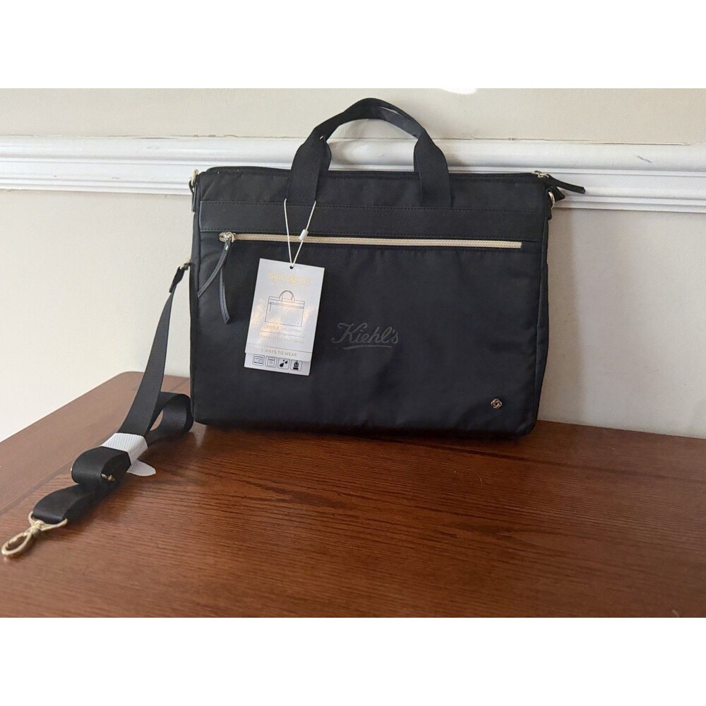 Samsonite Mobile Solution Slim Brief Black Nylon 15" Padded Laptop Bag- Kiehl's